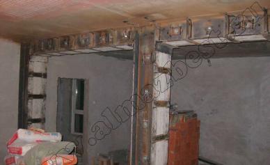 Проем в несущей стене по проекту в панельных, монолитных и кирпичных домах
