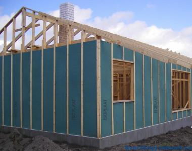 Insulation from the outside and inside using isoboards Finishing of isoboards